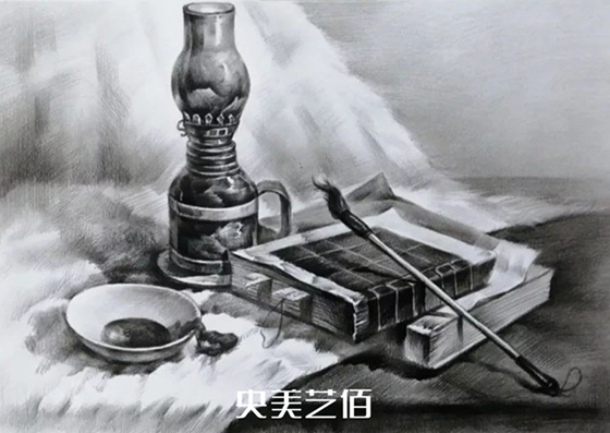 艺佰画室素描静物作品